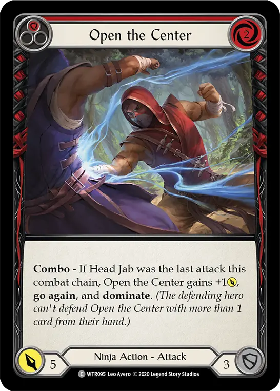 Card: Open the Center (red)