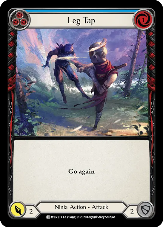 Card: Leg Tap (blu)
