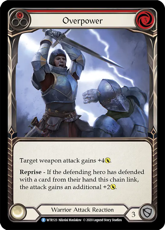 Card: Overpower (red)