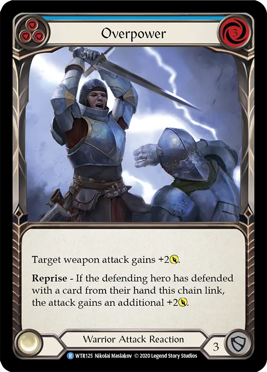 Card: Overpower (blu)