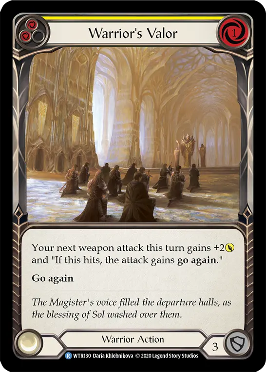 Card: Warrior's Valor (yel)