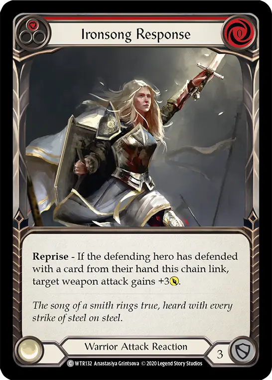 Card: Ironsong Response (red)