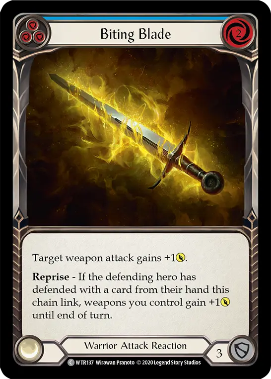 Card: Biting Blade (blu)