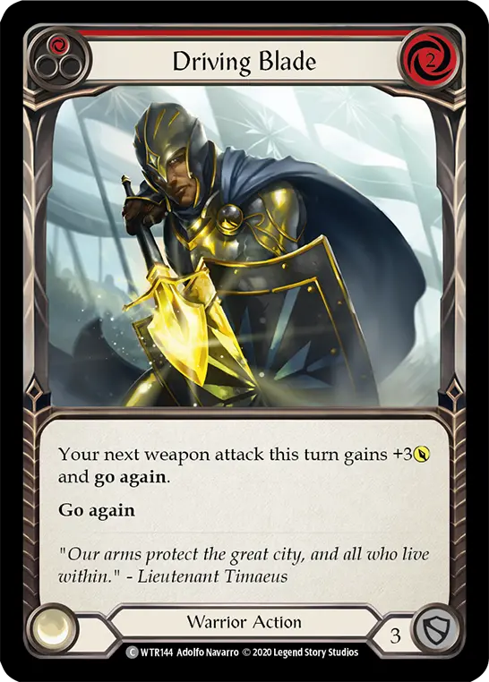 Card: Driving Blade (red)