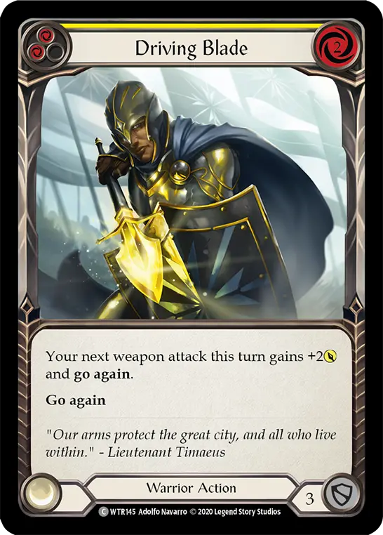Card: Driving Blade (yel)