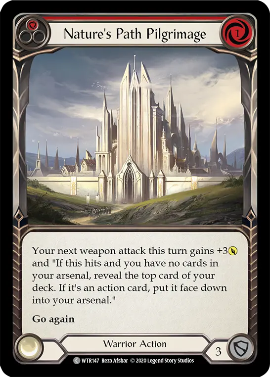 Card: Nature's Path Pilgrimage (red)