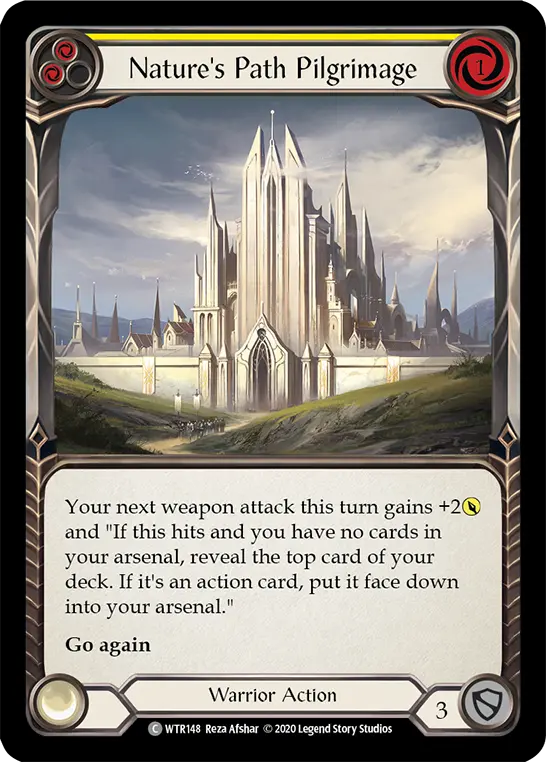 Card: Nature's Path Pilgrimage (yel)