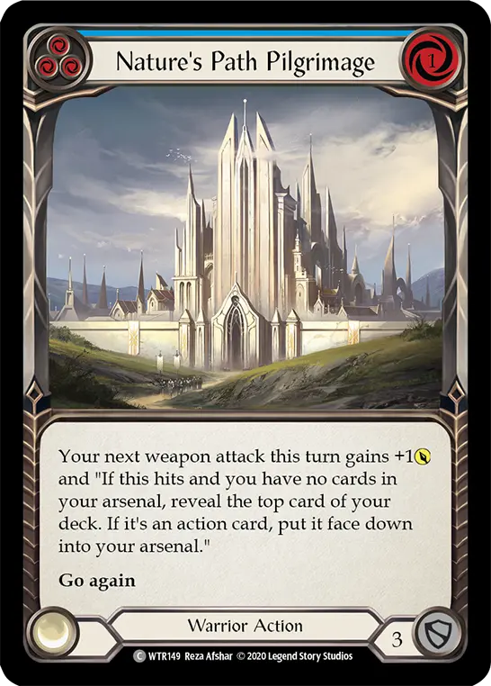 Card: Nature's Path Pilgrimage (blu)
