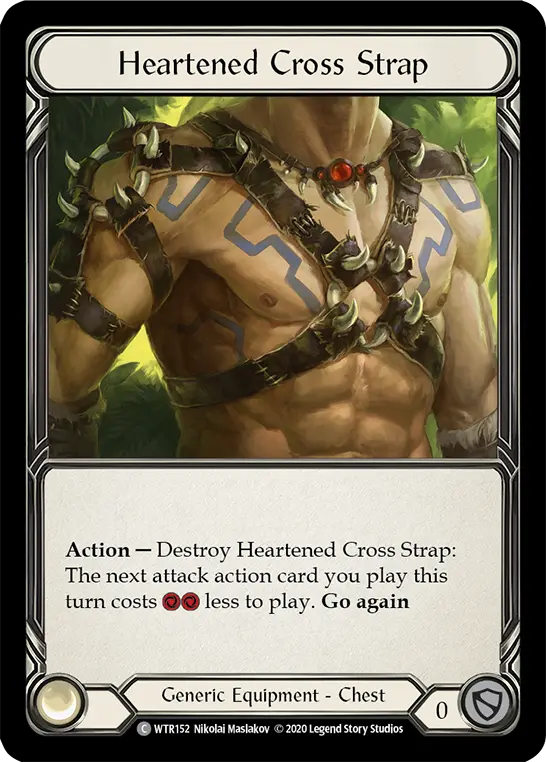 Card: Heartened Cross Strap