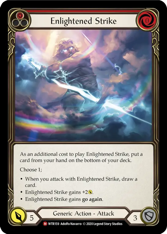 Card: Enlightened Strike (red)