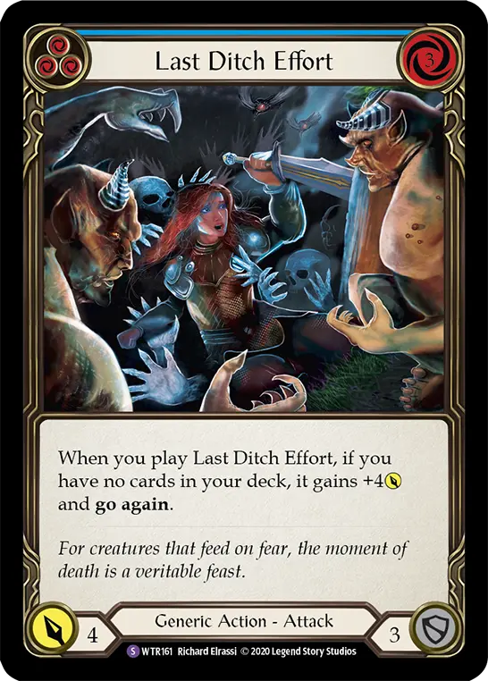 Card: Last Ditch Effort (blu)