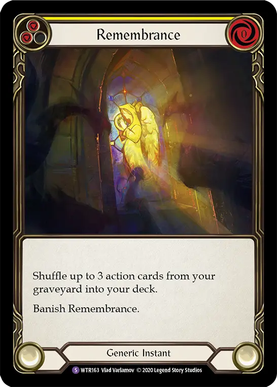 Card: Remembrance (yel)