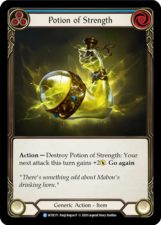 Card: Potion of Strength (blu)