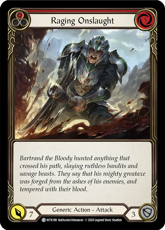 Card: Raging Onslaught (red)