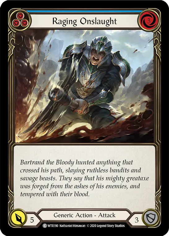 Card: Raging Onslaught (blu)
