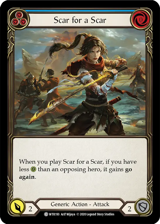 Card: Scar for a Scar (blu)