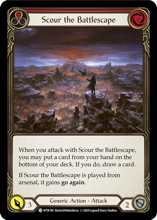 Card: Scour the Battlescape (red)