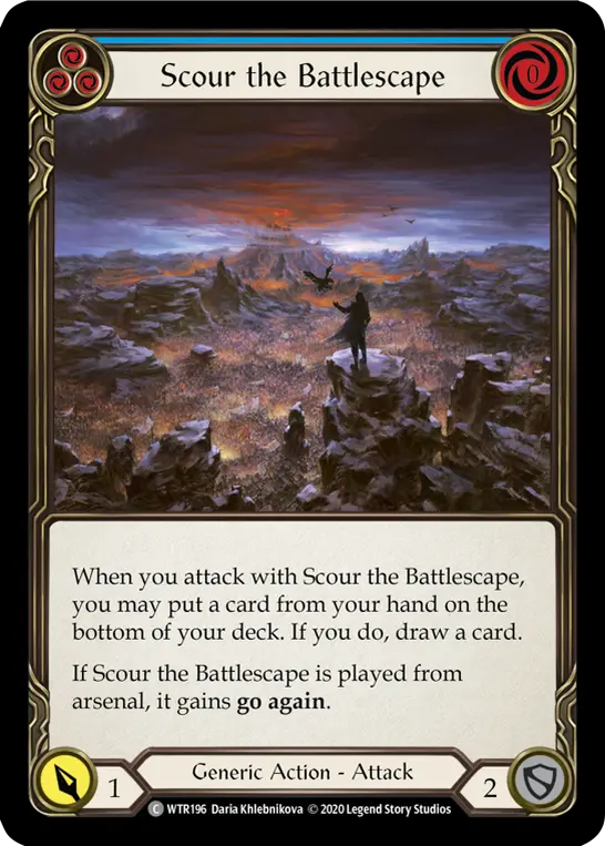 Card: Scour the Battlescape (blu)