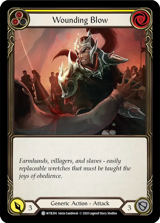 Card: Wounding Blow (yel)