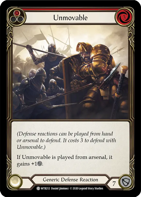 Card: Unmovable (red)