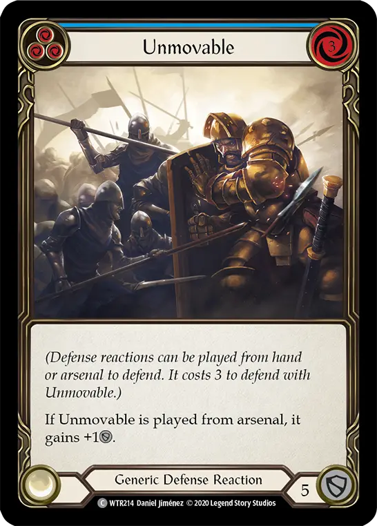 Card: Unmovable (blu)