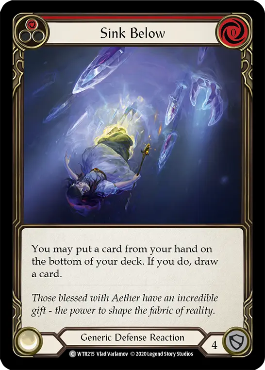 Card: Sink Below (red)