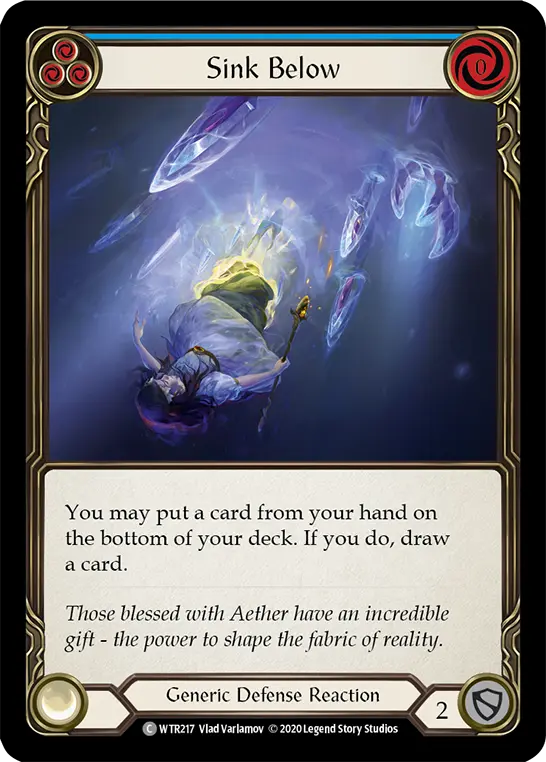 Card: Sink Below (blu)