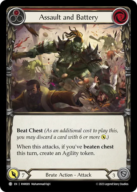 Card: Assault and Battery (red)