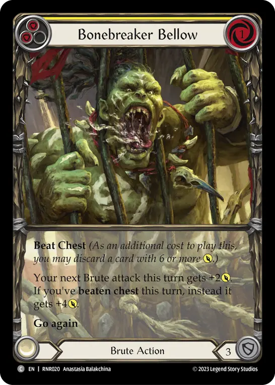 Card: Bonebreaker Bellow (yel)