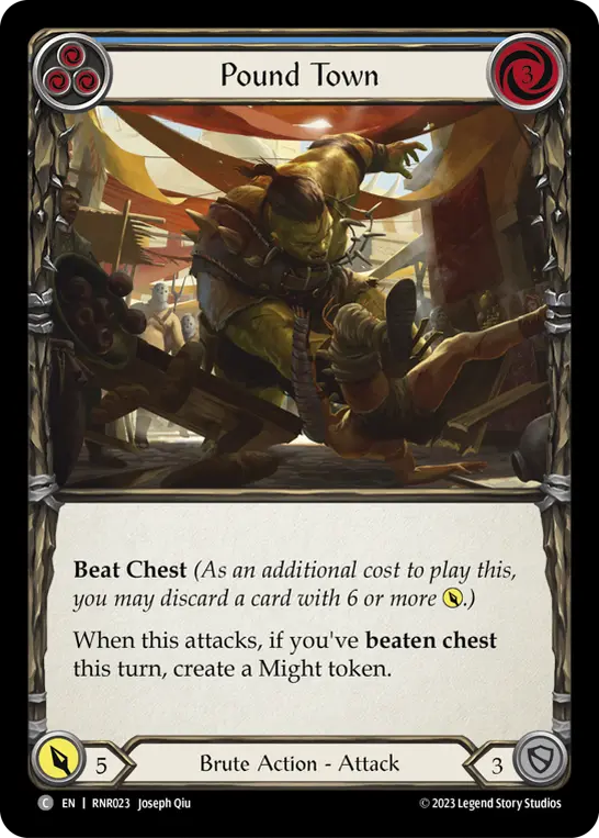 Card: Pound Town (blu)
