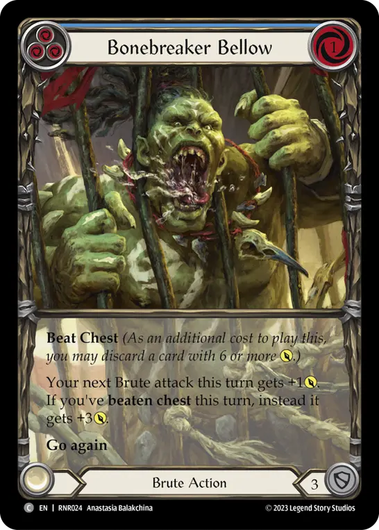 Card: Bonebreaker Bellow (blu)