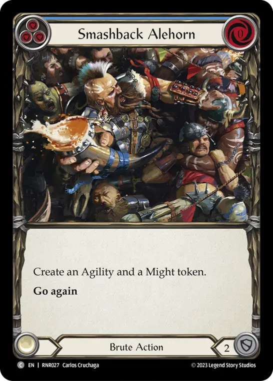 Card: Smashback Alehorn (blu)