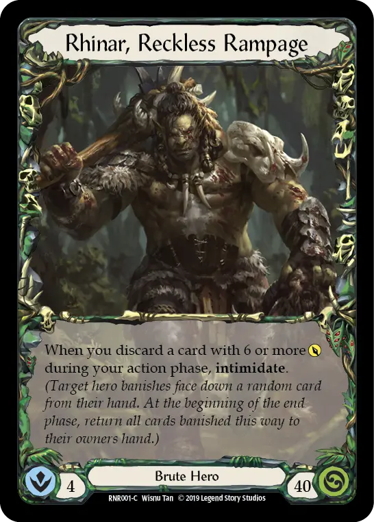 Card: Rhinar, Reckless Rampage