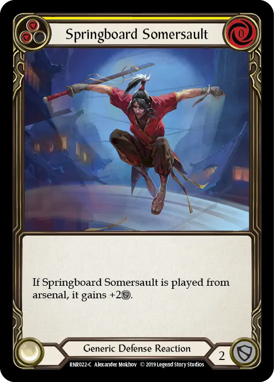Card: Springboard Somersault (yel)