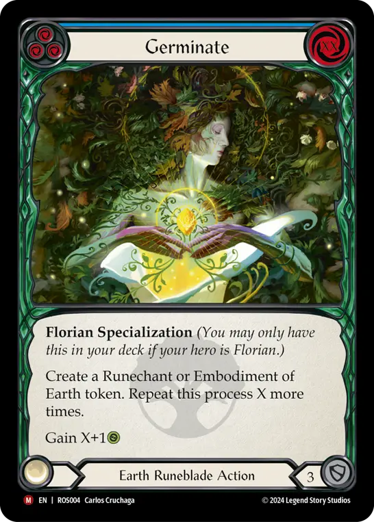 Card: Germinate (blu)