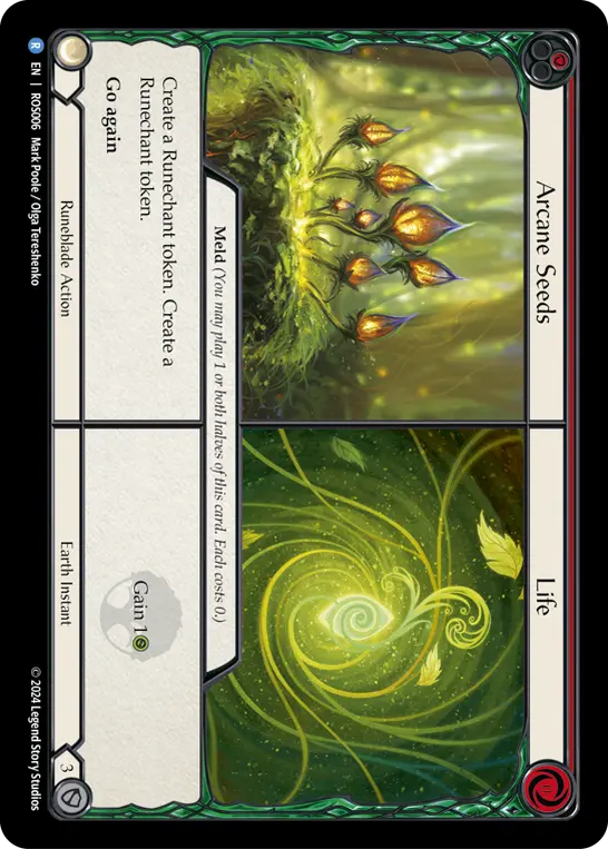 Card: Arcane Seeds||Life (red)