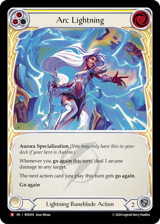 Card: Arc Lightning (yel)