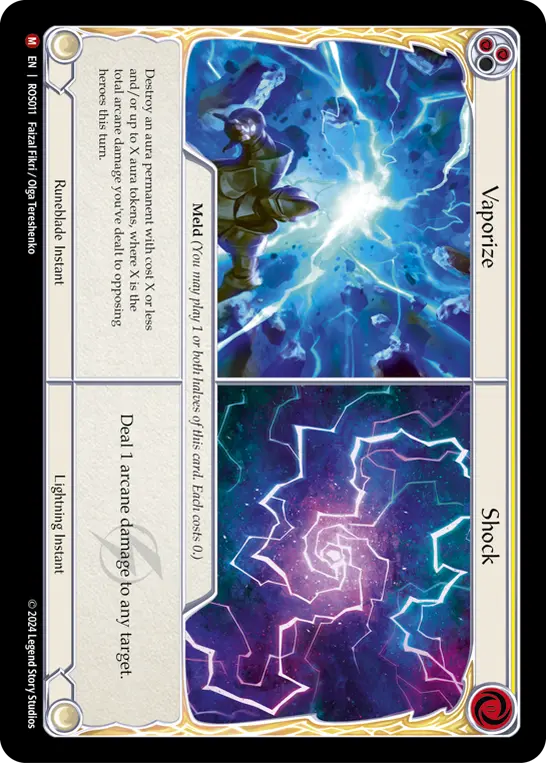 Card: Vaporize||Shock (yel)