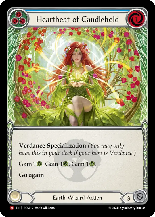 Card: Heartbeat of Candlehold (blu)