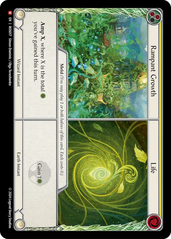 Card: Rampant Growth||Life (yel)