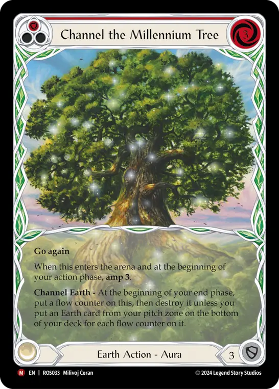 Card: Channel the Millennium Tree (red)