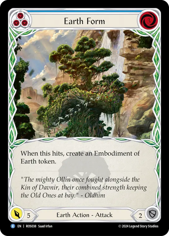 Card: Earth Form (blu)