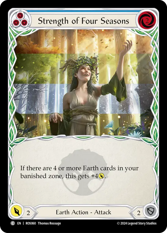 Card: Strength of Four Seasons (blu)