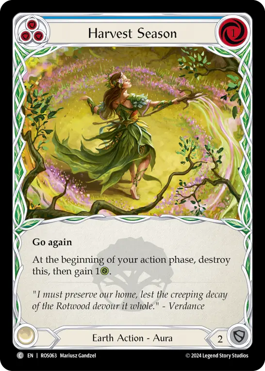 Card: Harvest Season (blu)