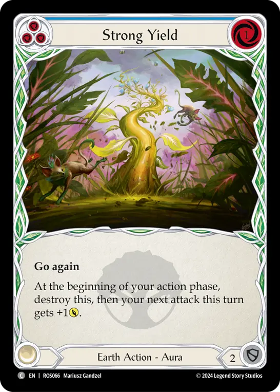 Card: Strong Yield (blu)