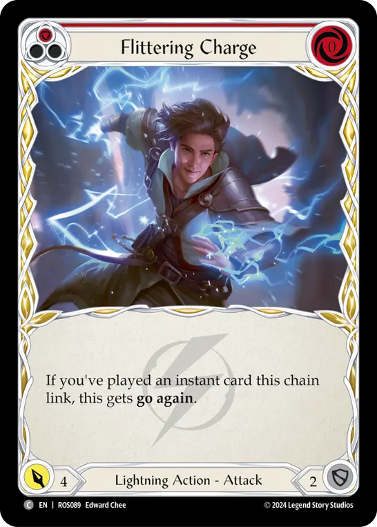 Card: Flittering Charge (red)