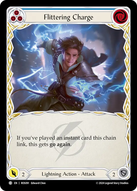 Card: Flittering Charge (blu)