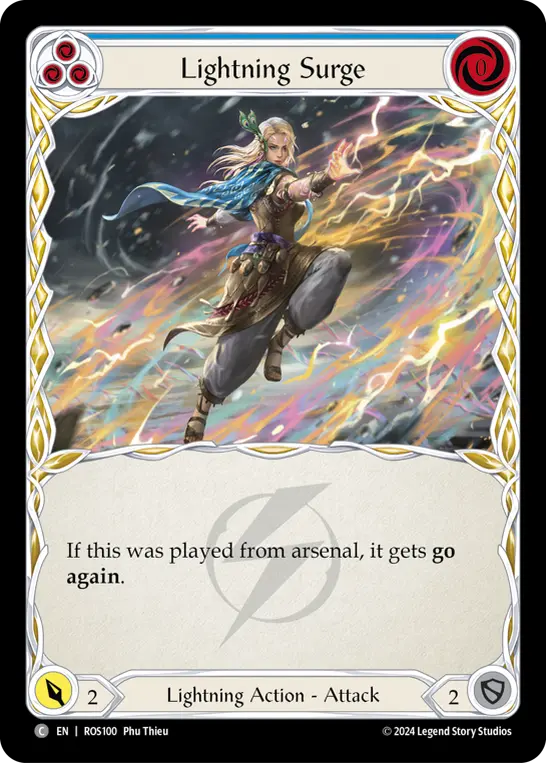 Card: Lightning Surge (blu)
