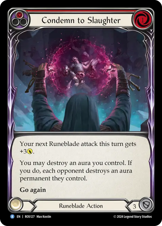 Card: Condemn to Slaughter (red)