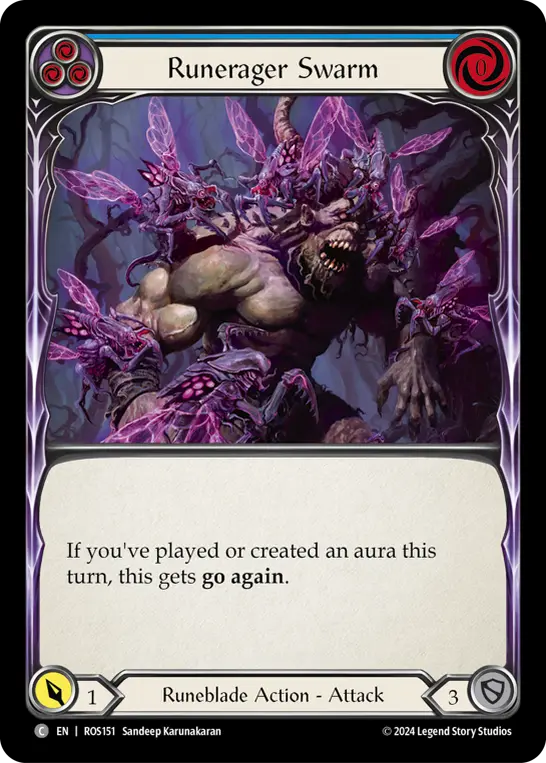 Card: Runerager Swarm (blu)
